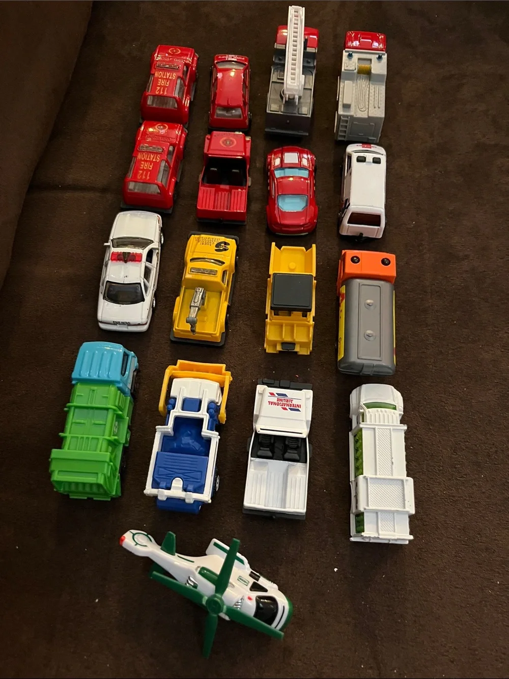 Assorted Kids Toy Vehicle Pack - Multi-Color Rescue & Construction Vehicles